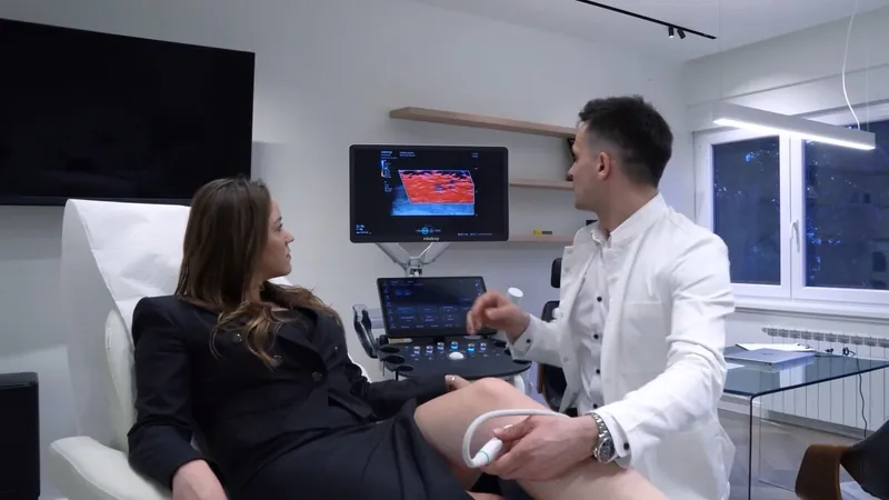 Ultrazvučni pregled noge u ordinaciji